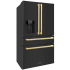 ZLINE Autograph Edition RFMZW36BSFG - 36 Inch Counter-Depth 4-Door French Door Refrigerator In Fingerprint-Resistant Black Stainless