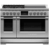 Fisher &amp; Paykel Series 11 RHV3484L - Dual Fuel Range, 48", 4 Burners, 4 Induction Zones, Self-cleaning