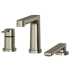 Rohl Nibi™ TNB10BN - Nibi™ 3-Hole Deck Mount Tub Filler Trim with Hand Shower in Brushed Nickel