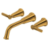 Rohl Momenti™ TMMSQ05JBG - Momenti™ Wall Mount Tub Filler Trim with 10.0 GPM Flow Rate in Brushed Gold