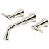 Rohl Momenti™ TMMSQ05JPN - Momenti™ Wall Mount Tub Filler Trim with 10.0 GPM Flow Rate in Polished Nickel