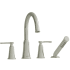 Rohl Momenti™ MMRD12JPN - Momenti™ 4-Hole Deck Mount Tub Filler With C-Spout in Polished Nickel