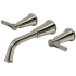 Rohl Momenti™ TMMSQ05JBN - Momenti™ Wall Mount Tub Filler Trim with 10.0 GPM Flow Rate in Brushed Nickel