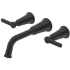Rohl Momenti™ TMMSQ05JBK - Momenti™ Wall Mount Tub Filler Trim with 10.0 GPM Flow Rate in Black