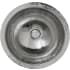 Nantucket Sinks Brightwork Home Collection RLSOF - 17 Inch Hand Hammered Stainless Steel Round Undermount Bathroom Sink With Overflow