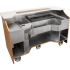 Perlick Signature Series RMB001 - 70 Inch Tobin Ellis Limited Edition Mobile Bar with Eco-Friendly Recycled LeatherSignature Edition Residential Mobile Bar