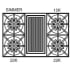 BlueStar RNB Series RNB364CBV2 - Burner Configuration