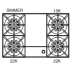 BlueStar RNB Series RNB364GV2CFPLT - Burner Configuration