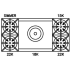 BlueStar RNB Series RNB484FTBV2 - Cooktop Configuration
