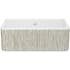 Rohl MS3018WHLNGO - 18 Inch Single Bowl Farmhouse Apron Front Fireclay Kitchen Sink with 3 1/2" Drain Connection
