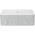 Rohl MS3018WHLNSI - 18 Inch Single Bowl Farmhouse Apron Front Fireclay Kitchen Sink with 3 1/2" Drain Connection