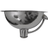 Nantucket Sinks Brightwork Home Collection ROSOF - 13 Inch Hand Hammered Stailess Steel Round Undermount Bathroom Sink With Overflow