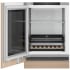 Fisher &amp; Paykel Series 9 RS2435SBLT1 - 24 Inch Panel Ready Built-In Undercounter Dual Zone Smart Beverage Center in Opened View
