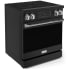 Thor Kitchen Gordon Ramsay Collection RSE30BSS - 30 Inch Professional Electric Range in Angled View