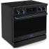 Thor Kitchen Gordon Ramsay Collection RSE36BBLU - 36 Inch Professional Electric Range in Angled View