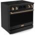 Thor Kitchen Gordon Ramsay Collection RSE36BBRZ - 36 Inch Professional Electric Range in Angled View
