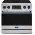 Thor Kitchen Gordon Ramsay Collection RSE36BLU - 36 Inch Professional Electric Range in Front View