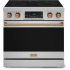 Thor Kitchen Gordon Ramsay Collection RSE36BRZ - 36 Inch Professional Electric Range in Front View