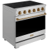 Thor Kitchen Gordon Ramsay Collection Professional RSE36PBRZ - 36 Inch Professional Electric Range