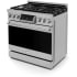 Thor Kitchen Gordon Ramsay Collection RSG36 - 36 Inch Professional Gas Range in Angled View