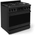 Thor Kitchen Gordon Ramsay Collection RSG36B - 36 Inch Professional Gas Range in Angled View