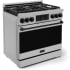 Thor Kitchen Gordon Ramsay Collection RSG36BLK - 36 Inch Professional Gas Range in Angled View