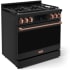 Thor Kitchen Gordon Ramsay Collection RSG36BLPRSG - 36 Inch Professional LP Range in Angled View