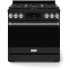 Thor Kitchen Gordon Ramsay Collection RSG36BLPSS - 36 Inch Professional LP Range in Front View