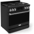 Thor Kitchen Gordon Ramsay Collection RSG36BLPSS - 36 Inch Professional LP Range in Angled View