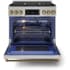 Thor Kitchen Gordon Ramsay Collection RSG36BRZ - 36 Inch Professional Gas Range in Opened View