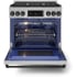 Thor Kitchen Gordon Ramsay Collection RSG36LPBLK - 36 Inch Professional LP Range in Opened View