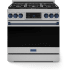 Thor Kitchen Gordon Ramsay Collection RSG36LPBLU - 36 Inch Professional LP Range in Front View