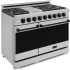 Thor Kitchen Gordon Ramsay Collection RSG48EBLK - 48 Inch Professional Gas Range in Angled View