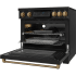 Thor Kitchen Gordon Ramsay Collection Professional RSI36BBRZ - 36 Inch Professional Induction Range with Tilt Panel Touch Control in Black and Bronze