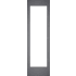 Gaggenau RVA421622L - 24 Inch Dark Brushed Stainless Steel Door Panel Frame with Handle
