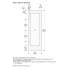 Gaggenau RVA421622L - 24 Inch Dark Brushed Stainless Steel Door Panel Frame with Handle
