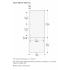Gaggenau RVA421720 - Dark Stainless Steel Door Panel in Dimension Guide View