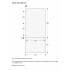 Gaggenau RVA421920 - Dark Stainless Steel Door Panel in Dimension Guide View