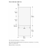 Gaggenau RVA421920 - Dark Stainless Steel Door Panel in Dimension Guide View