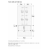 Gaggenau RVA421922 - Dark Brushed Stainless Steel Door Panel in Dimension Guide View