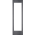 Gaggenau Vario Cooling Expressive Series RVA428622 - 24 Inch Dark Brushed Stainless Steel Door Panel Frame - Handleless