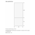Gaggenau RVA428720 - Dark Brushed Stainless Steel Door Panel in Dimension Guide View