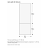 Gaggenau RVA428720 - Dark Brushed Stainless Steel Door Panel in Dimension Guide View