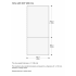 Gaggenau RVA428920 - Dark Brushed Stainless Steel Door Panel in Dimension Guide View