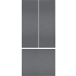 Gaggenau RVA428922 - Dark Brushed Stainless Steel Door Panels, Handleless, for RVY 497