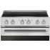 Viking 3 Series RVIR3304BCS - 30 Inch Freestanding Induction Range in Close-up View