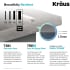 Kraus Standart PRO Series KHU1003210075MB - TRU16 Gauge Stainless Steel