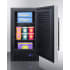 Summit SCFF1842CSS - Four (4) wire shelves can be adjusted or removed altogether to accommodate all types of frozen storage needs.