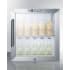 Summit SCR215LCSS - Two durable chrome shelves offer convenient storage options.