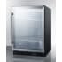 Summit Commercial Series SCR610BL - 24 Inch Built-In Beverage Center Fully Finished Black Cabinet